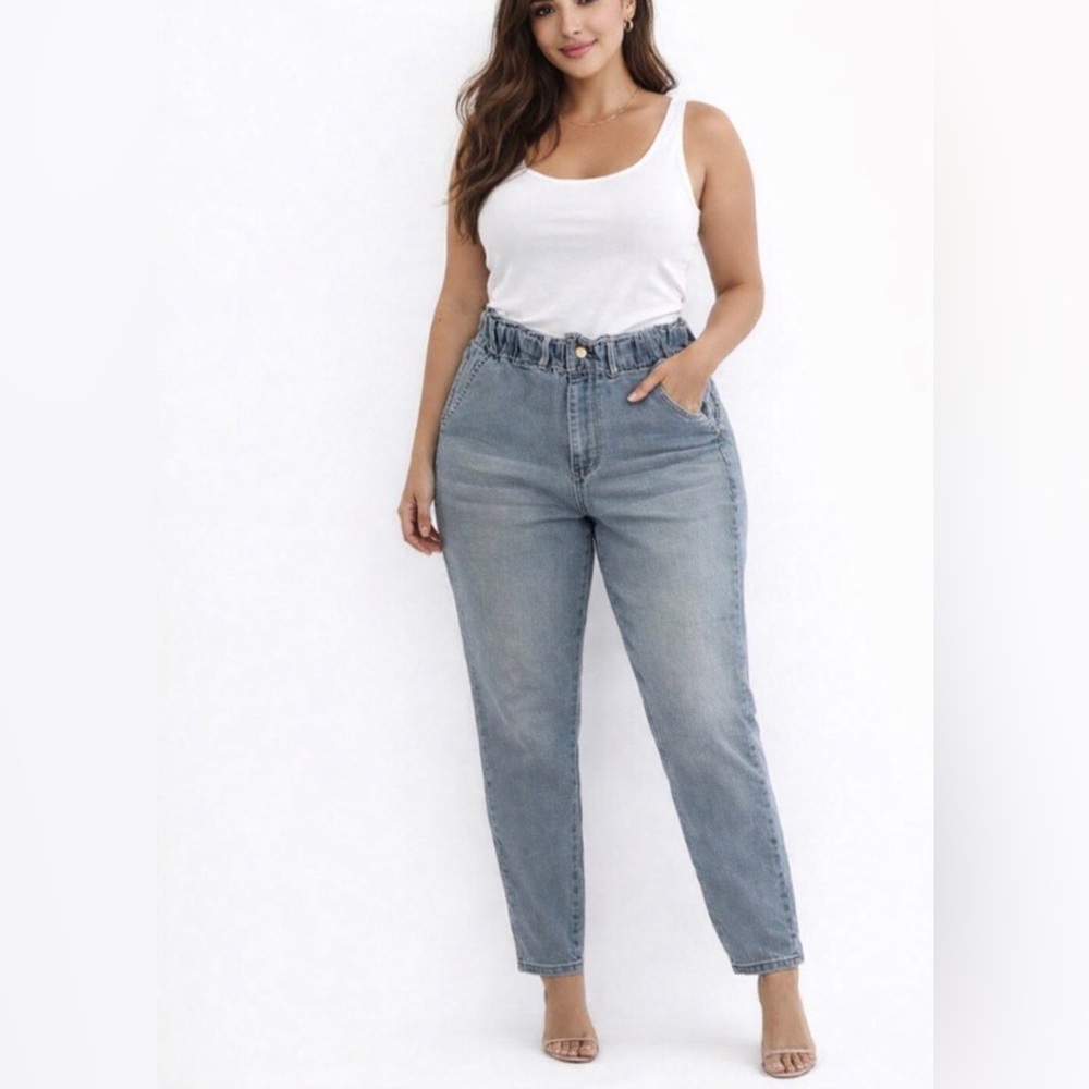 Fashion to Figure Light Blue Denim Overalls Removable Straps